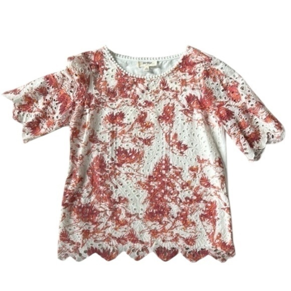 Porridge by Anthropologie size small eyelet shirt top